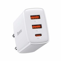 Baseus CCXJ-E02 Compact Quick зарядно устройство бял