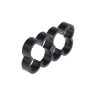 Alphacool Eiskamm Alu X8 - 4mm black - 4 pcs