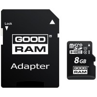 Карта памет GOODRAM 8GB MICRO CARD class 10 UHS I + adapter