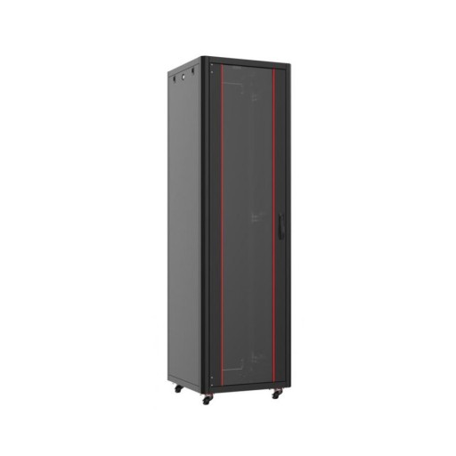 MIRSAN MR.GTN42U66.01 Сървърен мрежов шкаф - 42U, D=600мм, W=600мм, свободно стоящ, черен