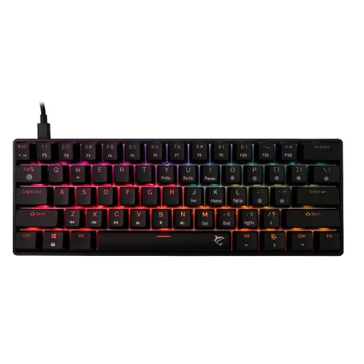 White Shark SHINOBI v2 Red суичове механична гейминг клавиатура с кабел черен