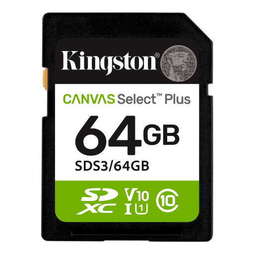 Kingston 64GB SD Canvas Select Plus G3 карта памет