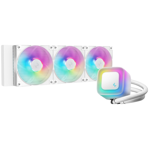 DeepCool LE360 V2 360mm водно охлаждане за процесор бял