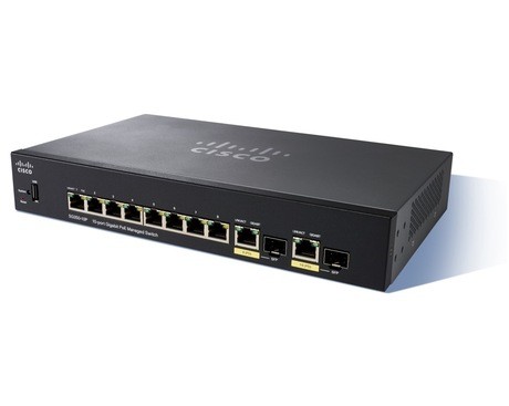 Cisco SG350-10P 10-port Gigabit PoE Managed Switch