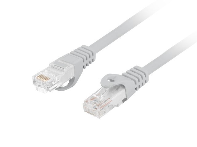 Мрежови кабел Lanberg patch cable CAT.6 utp lszh cu 1.5m grey fluke passed