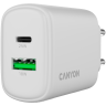 Canyon OnCharge 250 25W 1xPD 1xQC зарядно устройство бял