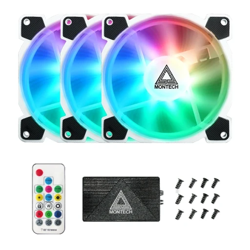 Montech Z3 PRO ARGB вентилатори 3 броя бял