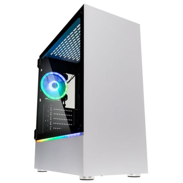 Kolink Bastion RGB TG Mid-tower кутия за компютър бял