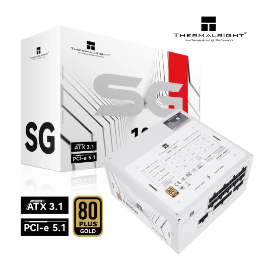 Thermalright TR-SG1000 ATX 3.1 1000W захранване бял