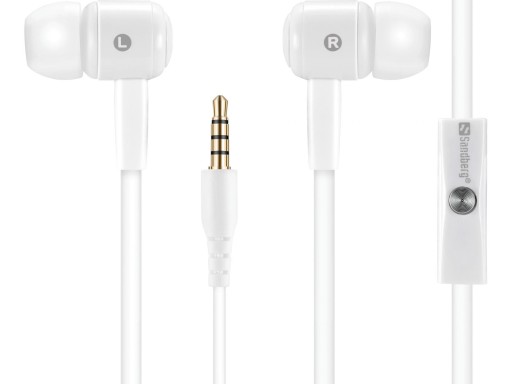 Sandberg Speak'n Go In-Earset слушалки бял