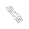 Alphacool Eiskamm Alu X5 Flat - 4mm silver - 4 pcs