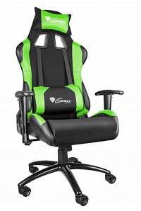Genesis Nitro 550 геймърски стол черен/зелен