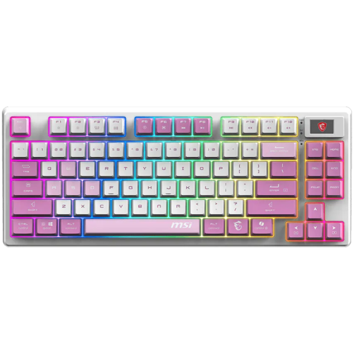 MSI Forge GK600 TKL геймърска клавиатура лилав