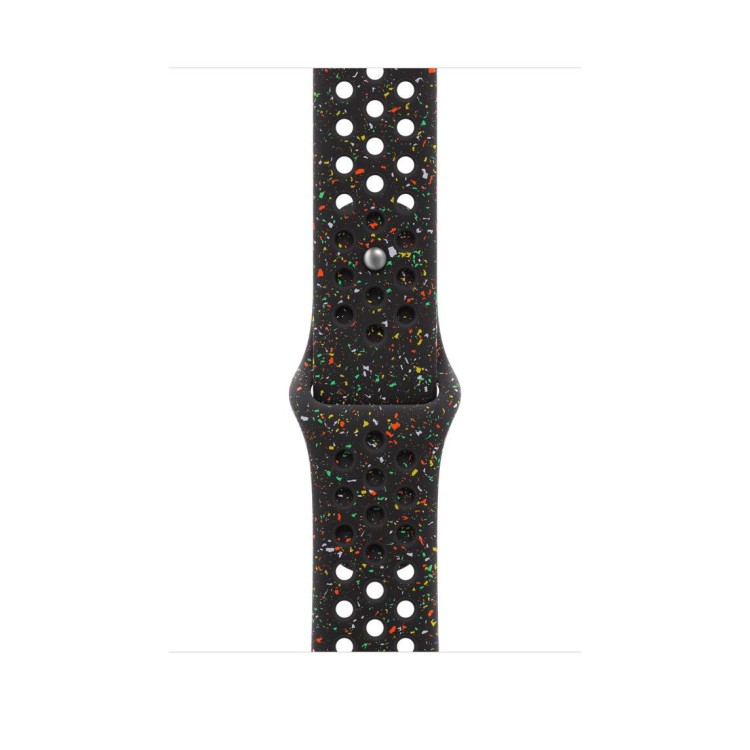 Apple Watch 46mm Band: Midnight Black Nike Sport Band - M/L каишка за часовник