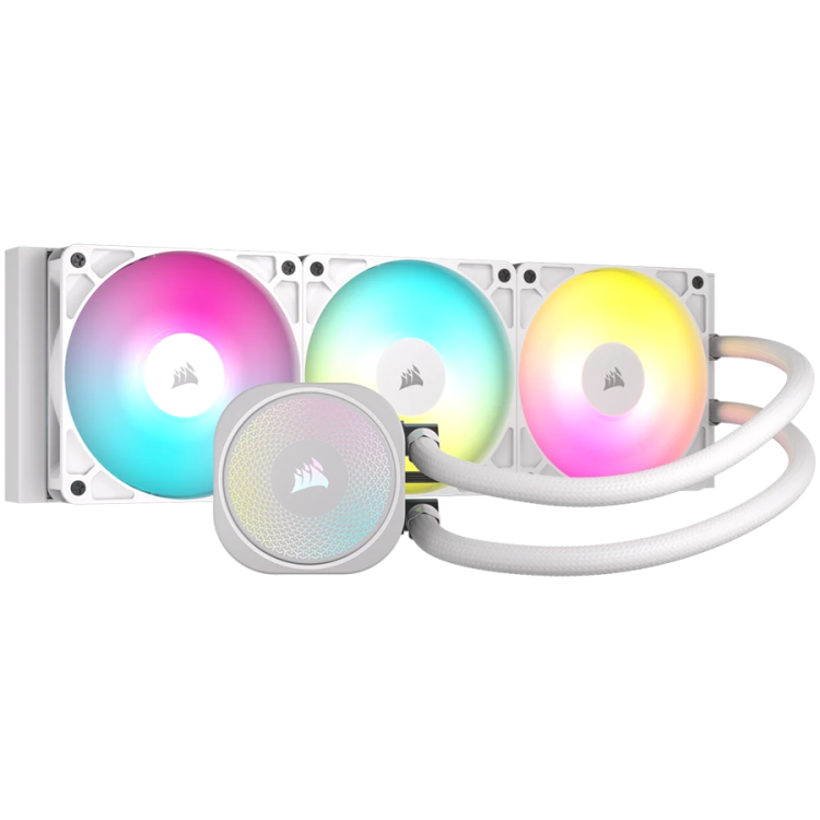 Corsair Nautilus 360 ARGB водно охлаждане бял