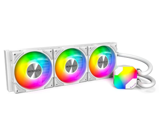 Montech Hyper Flow ARGB 360, CPU Liquid Cooler, White водно охлаждане