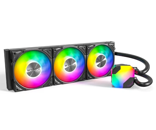 Montech Hyper Flow ARGB 360, CPU Liquid Cooler, Black водно охлаждане