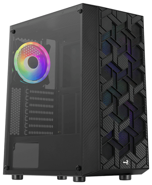 Aerocool Hive aRGB ATX кутия за компютър черен