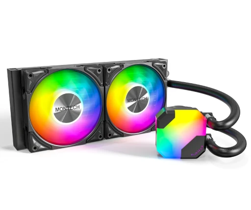 Montech Hyper Flow ARGB 240, CPU Liquid Cooler, Black водно охлаждане