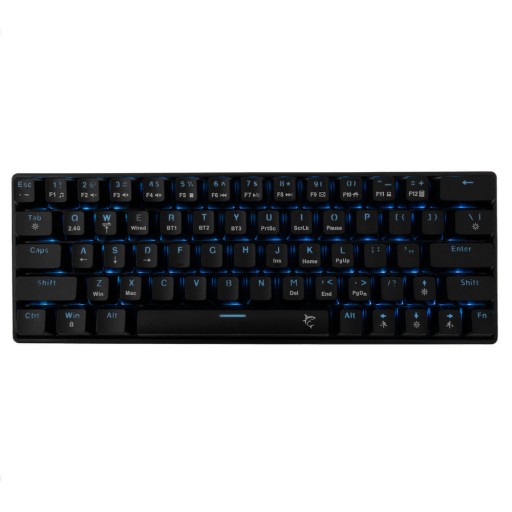 WHITE SHARK KAIKEN Геймърска клавиатура GK-003111, Bluetooth, WiFi, механична, червени клавиши, чернa