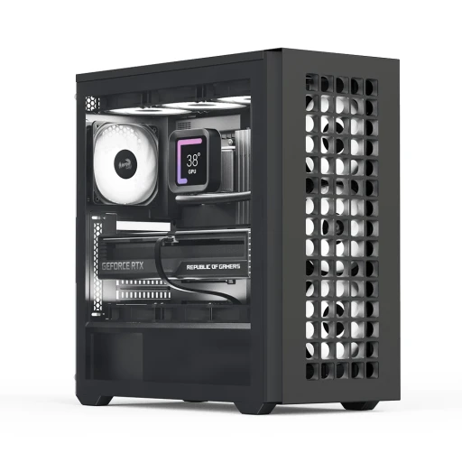 Aerocool D502A aRGB кутия за компютър черен