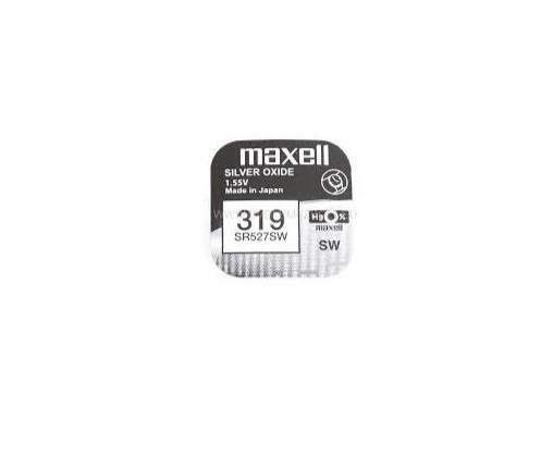 Бутонна батерия сребърна MAXELL SR-527 SW 1.55V ,319,  1.55V