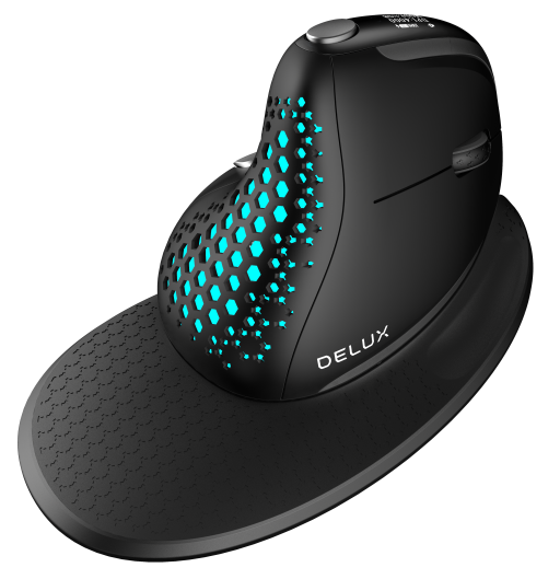 Delux M618XSD вертикална мишка черен