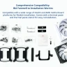 Montech Hyper Flow ARGB 240, CPU Liquid Cooler, White водно охлаждане