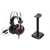 Redragon Tolas H601-BK Геймърски слушалки с микрофон и стойка