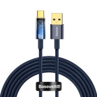 Baseus USB към USB Type C кабел 2 метра син