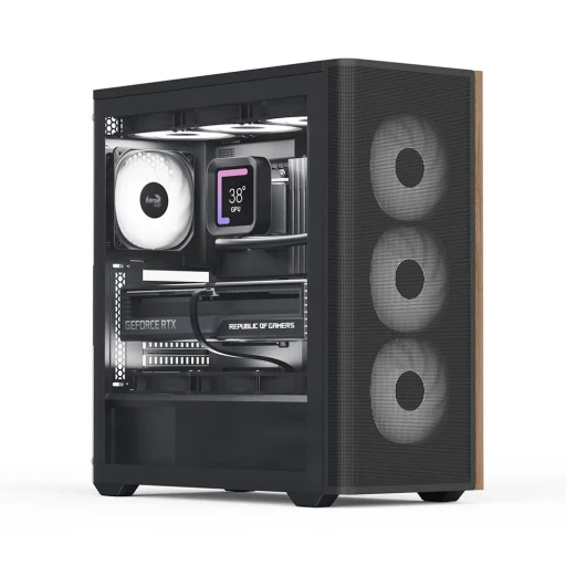 Aerocool D501A aRGB кутия за компютър черен