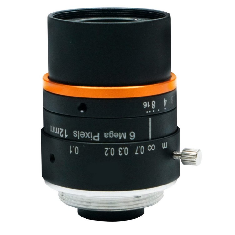 HIKROBOT MVL-HF1228M-6MPE Machine-Vision обектив, FA Series, HF, 12мм, C-Mount, F2.8-F16, Ø 9мм (1/1.8'')