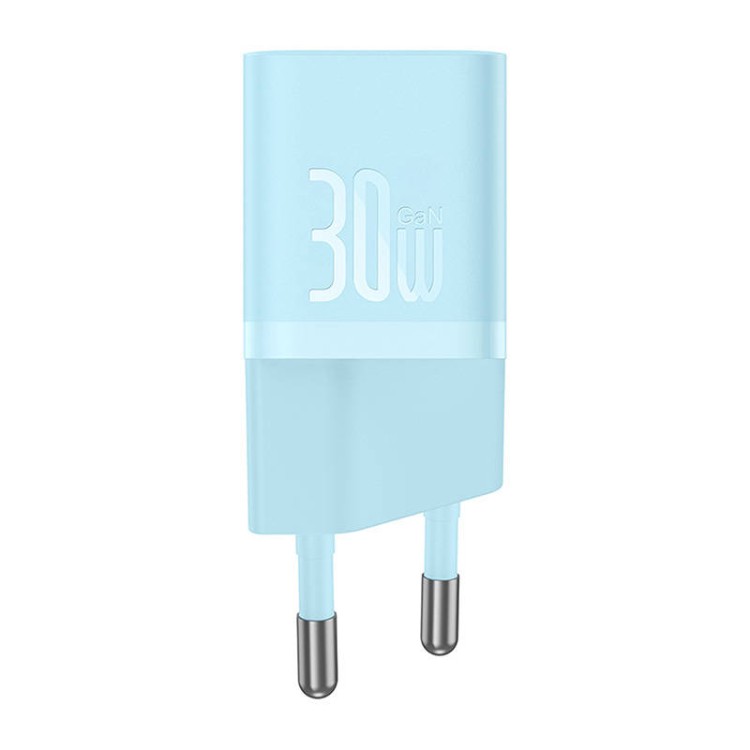 Baseus GaN5 30W универсално зарядно син