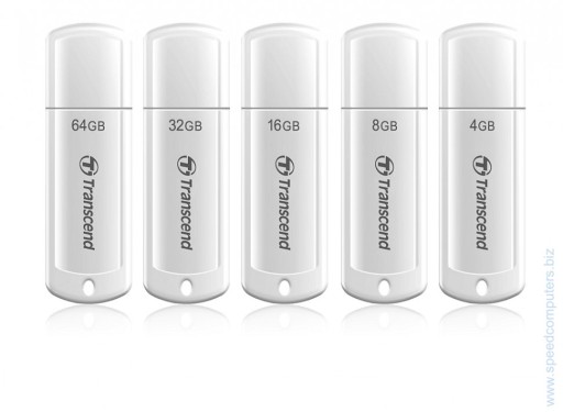 Transcend JetFlash 370 USB 2.0 32GB USB памет бял  