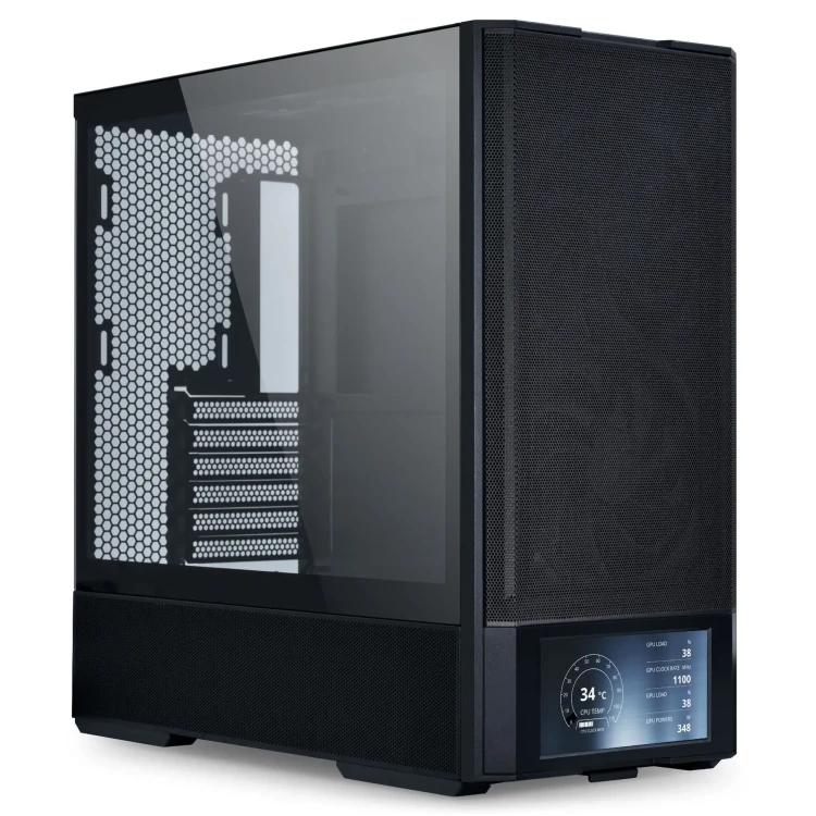 Case Lian Li LANCOOL 207 Digital Mid-Tower, Tempered Glass, Black (G99 ...