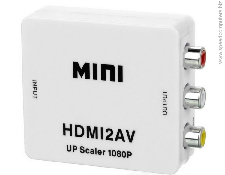 Конвертор, HDMI към AV (3RCA), Бял - 18301