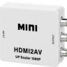 Конвертор, HDMI към AV (3RCA), Бял - 18301