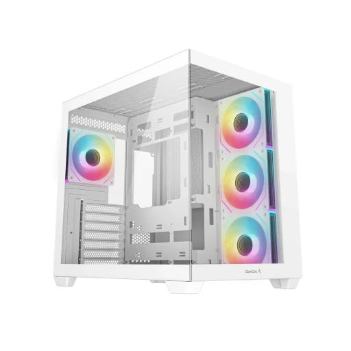 DeepCool CG530 4F Mini-ITX кутия за компютър бял