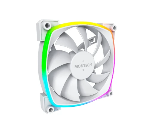 Montech AX120 PWM Fan, 120mm, ARGB, White вентилатор