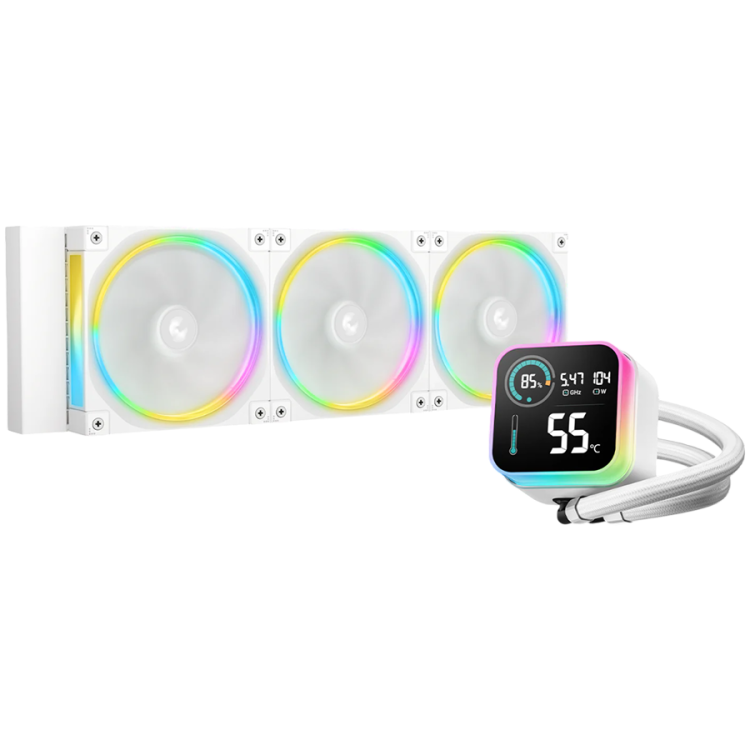 DeepCool LQ360 Ultra ARGB водно охлаждане за процесор бял