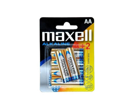 Алкална батерия MAXELL LR-6 , 4+2 бр. в опаковка 1.5V