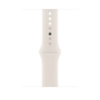 Apple Watch 42mm Sport Band: Starlight Sport Band - S/M каишка за часовник