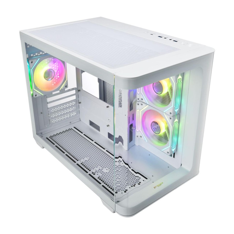 Fortron S380-BA ARGB mATX кутия бял (POC0000244) на цена €65.57