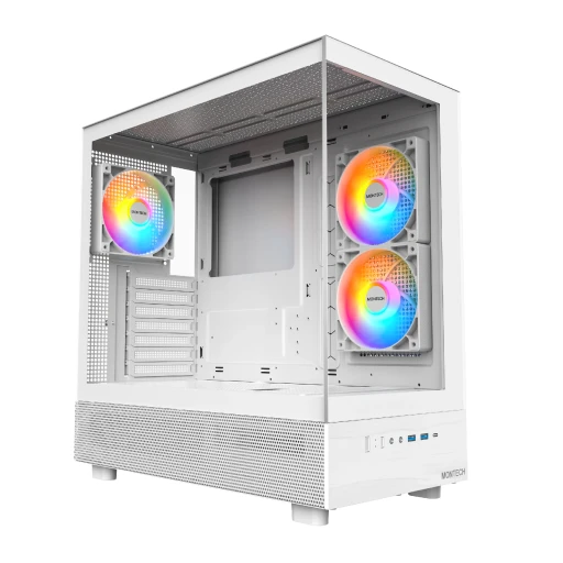 Montech XR-W ARGB кутия за компютър бял
