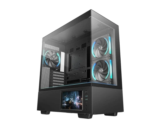 DeepCool CH690 LCD кутия за компютър черен
