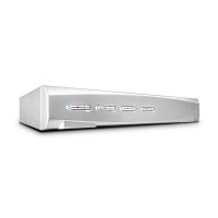LINDY 4-портов DVI-I Single Link, USB 2.0 &amp; Audio KVM превключвател LNY-39337