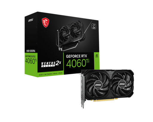 MSI RTX 4060 Ti Ventus 2X E1 8GB GDDR6 видео карта