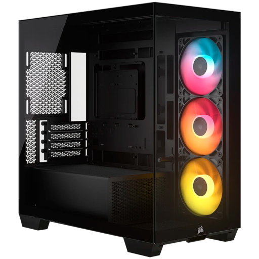 Corsair 2800X RS-R ARGB Panoramic Glass кутия за компютър черен