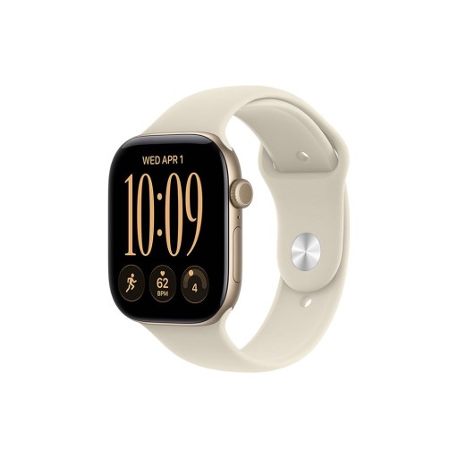 Apple Watch Series 12 Cellular 42mm Light Gold Aluminium Case with Sand Sport Band - M/L
