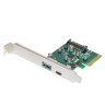 PCI-E card 2 x USB3.1 A+C ports платка адаптер